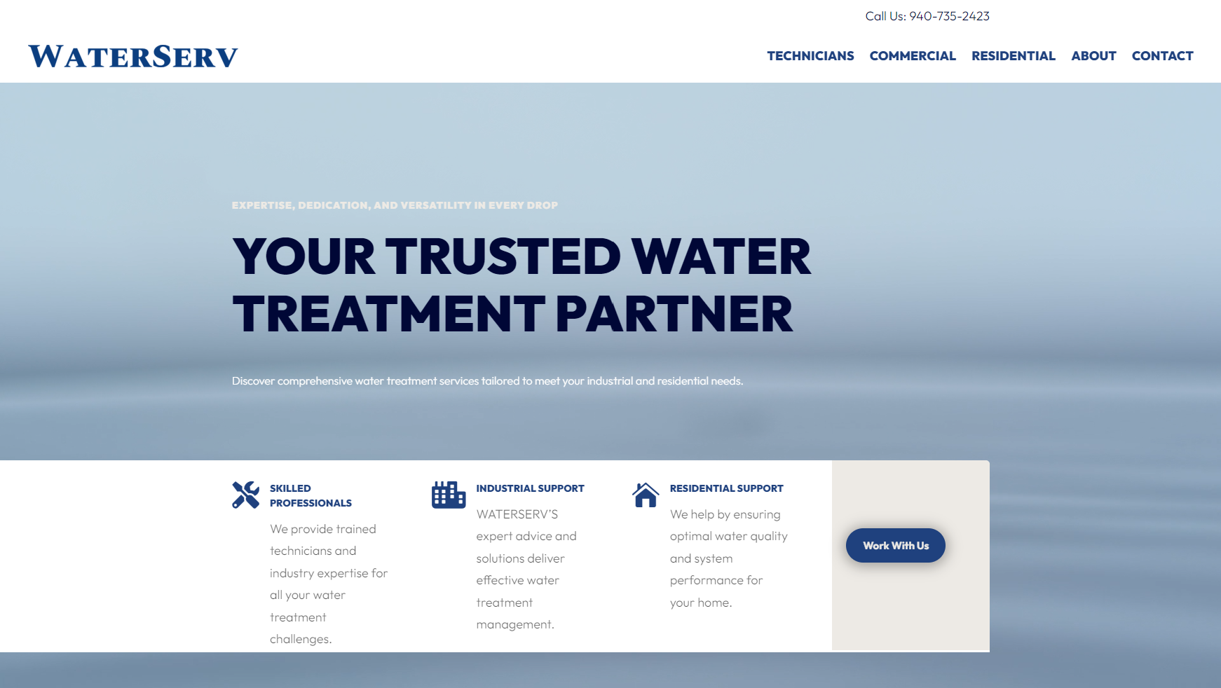 WATERSERV__Design WTX Website Design